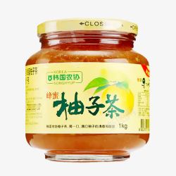 天然农产品纯天然蜂蜜柚子茶高清图片