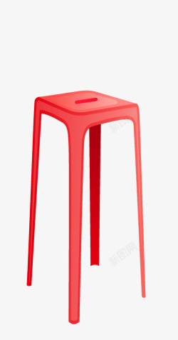 塑料凳子一把塑料高脚凳子高清图片