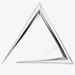 银器银色三角金属高清图片