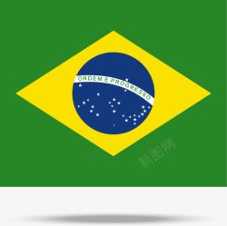 巴西旅游城市巴西国旗高清图片