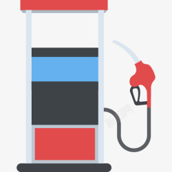 给自己加油的汽车加油站加油机卡通图高清图片
