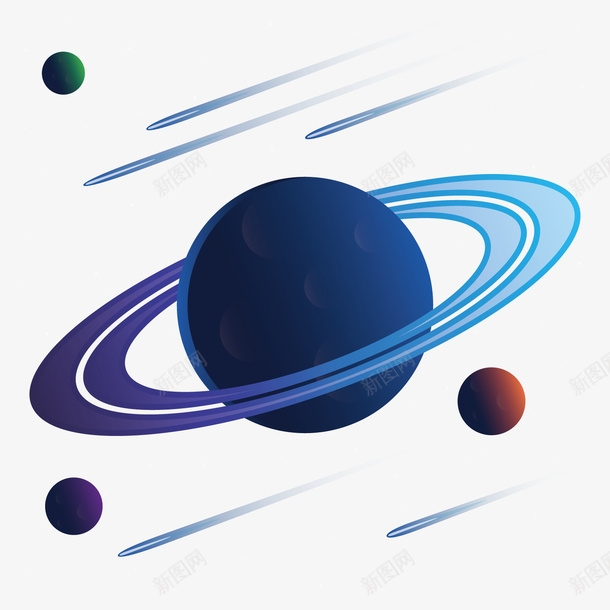 蓝色银河系星球流星环绕矢量图ai免抠素材_88icon https://88icon.com 星环 星球 星球运转 流星 物理 物理元素 物理现象 矢量图 蓝色银河系 银河系