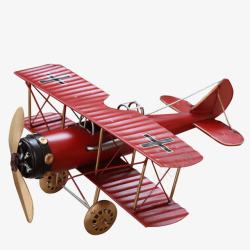 复古飞机模型德国铁皮飞机高清图片