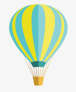 可爱小清新装饰海报装饰热气球素材
