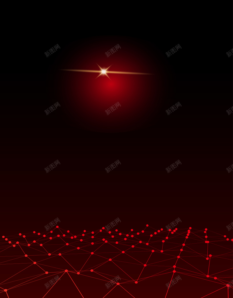 发光红色线条海报psd设计背景_88icon https://88icon.com 发光红色线条海报 发光线 商务 星光 科幻 科技