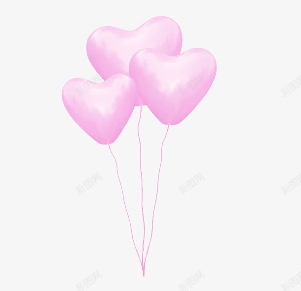 粉色漂亮桃心气球png免抠素材_88icon https://88icon.com 桃心气球 气球 漂亮气球 粉色气球
