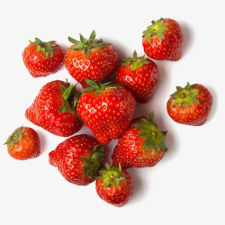 成熟的草莓红色诱人草莓高清图片