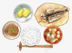 卡通日式美食素材