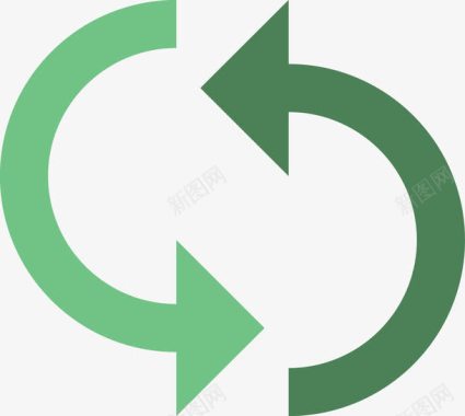 绿色格子布恢复图标图标