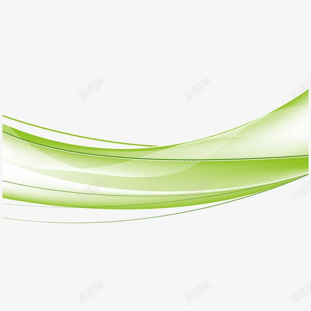 绿色绚丽线条png免抠素材_88icon https://88icon.com 360度旋转 旋转 素材 线条 绿色