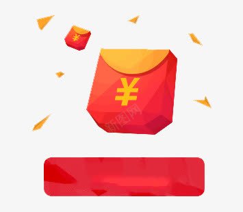 红案png免抠素材_88icon https://88icon.com 几何 扁平 红包 红色