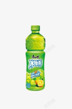 绿色透明瓶子康师傅饮品高清图片