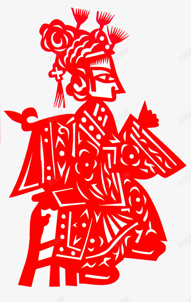 中国风皮影人物剪纸图png免抠素材_88icon https://88icon.com 剪纸 卡通手绘 女人 女士 女性 民间艺术字 水彩 皮影