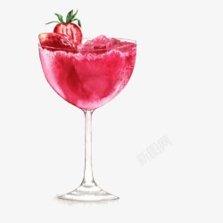 冰沙奶茶好吃的草莓冰沙高清图片