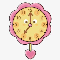 创意时钟设计可爱的爱心吊钟高清图片