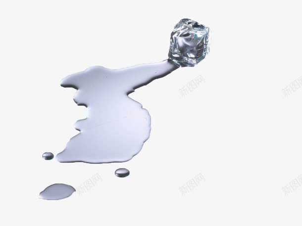 透明冰块融化水滩png免抠素材_88icon https://88icon.com 冰块 水渍 水滩 水滴 融化 透明
