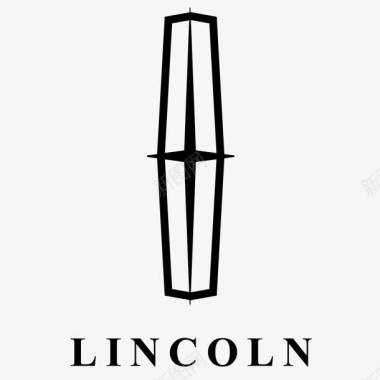 一辆汽车林肯标志美国林肯汽车图标图标