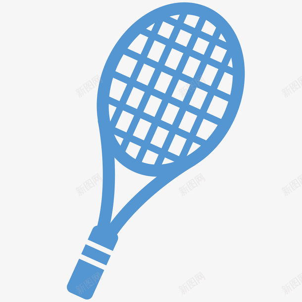 单个网球拍插画png免抠素材_88icon https://88icon.com 体育用品 单个网球拍矢量插画 球拍 网球拍 网球比赛 锦标赛