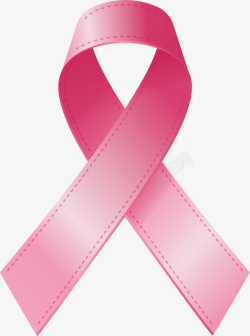 粉色纸质丝带乳腺癌粉红色丝带矢量图高清图片
