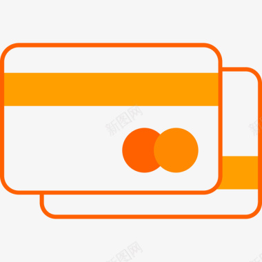 彩色扁平化银行卡元素矢量图图标图标