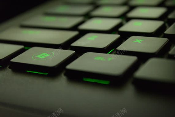 绿色字母键盘壁纸背景