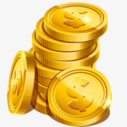 货币矢量图一堆金币插画矢量图高清图片