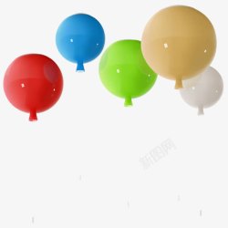 彩色气球吸顶灯素材