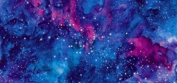 抽象夜空炫彩油墨水彩星空绘画高清图片