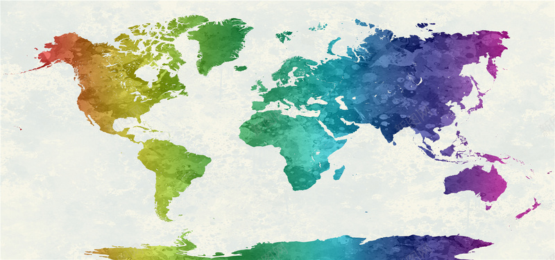 彩色世界地图海报背景jpg设计背景_88icon https://88icon.com 世界地图 地图 地理方向 旅游海报背景 海报banner