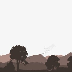 淡紫色色调自然景观素材