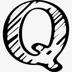 勾勒标志Quora勾勒字母标志图标高清图片