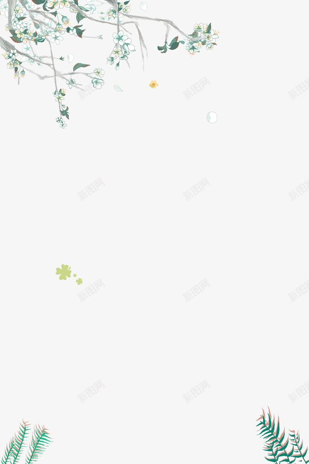 小清新风格海报展板宣传单配景装psd设计背景_88icon https://88icon.com 八月你好 八月树枝 小清新 小清新海报装饰 小清新风格海报展板宣传单配景装饰免费下载 树叶 树枝 树枝配景
