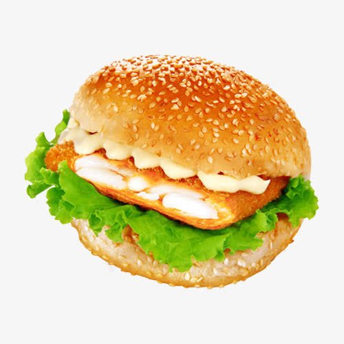 美味汉堡png免抠素材_88icon https://88icon.com 可口 汉堡 生菜 肉饼 肯德基食物 蟹黄堡 面包片