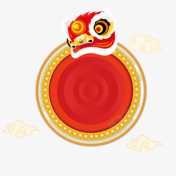 新年春节红色大气简约复古中国风素材