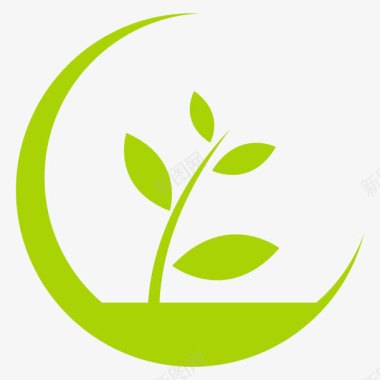 logo小树苗保护环境图标图标