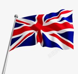 英国国旗漂动素材