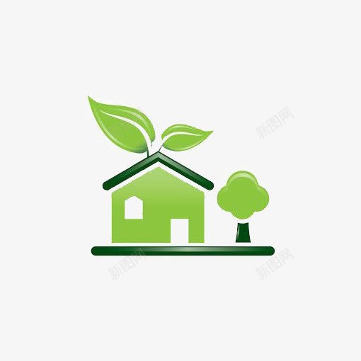 家装png免抠素材_88icon https://88icon.com 卡通房子 家装 小房子 居民区剪影 环保 环保材料 生活环境 绿色 绿色房子
