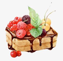 港式甜品卡通水果蛋糕高清图片