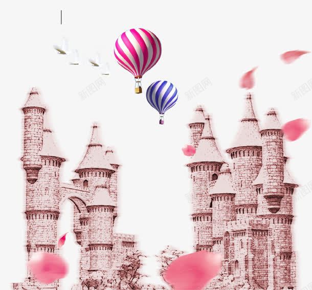 创意宫殿城堡海报背景png免抠素材_88icon https://88icon.com 创意 城堡 宫殿 旅游 海报 热气球 风景