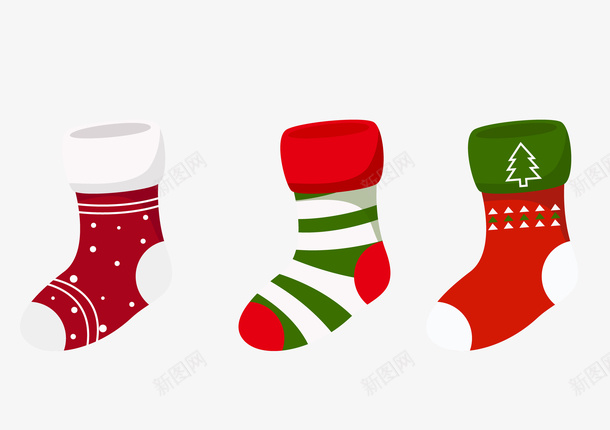 圣诞元素圣诞袜png免抠素材_88icon https://88icon.com 圣诞节 圣诞节元素 圣诞袜 袜子