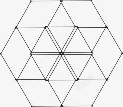手绘形状线条三角形素材