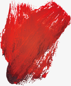 水彩红色油漆矢量图素材
