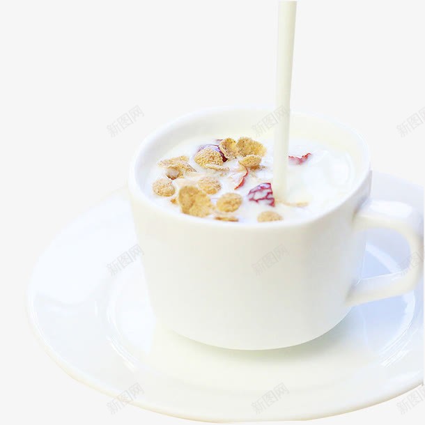 牛奶冲麦片png免抠素材_88icon https://88icon.com 牛奶 美味 美食 餐饮 饮食 麦片