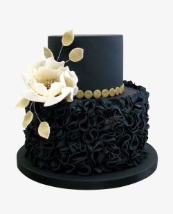翻糖蛋糕小黑裙蛋糕高清图片