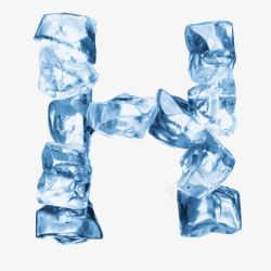 冰晶体冰块英文字母高清图片