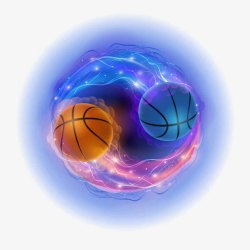 nba装饰NBA篮球光效高清图片