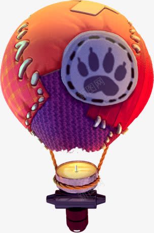 创意摄影手工缝制热气球png免抠素材_88icon https://88icon.com 创意 手工 摄影 热气球 缝制
