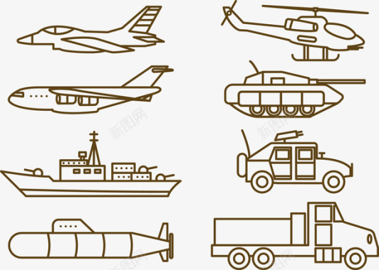 轮船运输工具图标图标