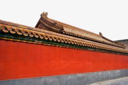北京景点北京故宫红色宫墙金色琉璃瓦高清图片