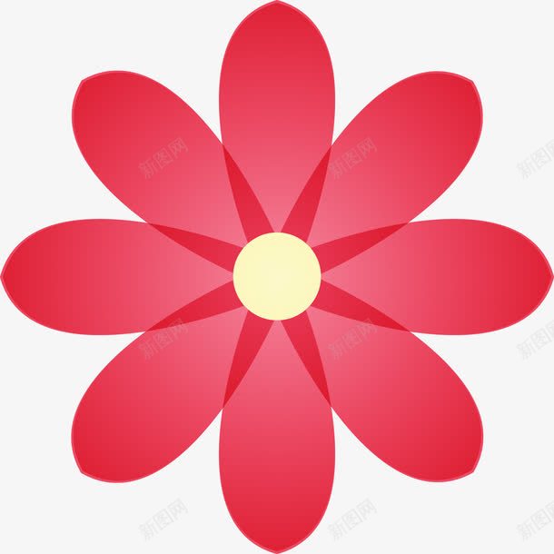 红色花朵图png免抠素材_88icon https://88icon.com 公司标志 几何立方 几何花型 圆 圆形 抽象 抽象的标志 花卉 花卉图案 花的标志 风格